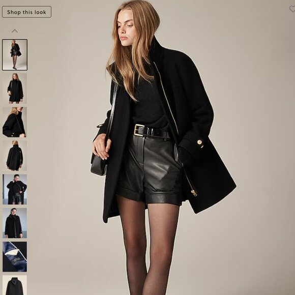 J. Crew Toscana coat in Italian stadium-cloth wool blend Womens 8 - Picture 3 of 16